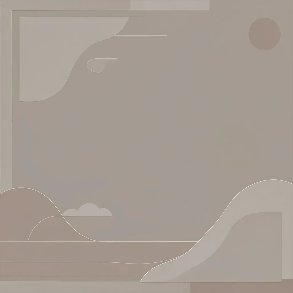 Zen Minimalist kollage i minimalistisk stil